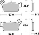 Brembo Oe Powersports Brake Pads For Aprilia Mxv 450CC Rear 07YA41SX. Fixed Price $64.03.