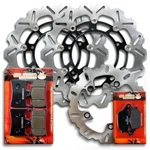 Front+rear Disc Rotors Brake Pads For Yamaha YZF-R6 600 2005-2016. Fixed Price $412.90.