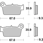Brembo Oe Powersports Brake Pad Rear Fits 09-13 Aprilia Mxv 450CC 07YA41SX. Fixed Price $64.03.