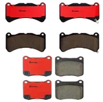 For Lexus Is 2008-2014 Brembo Front And Rear Nao Ceramic Brake Pads Set Kit. Fixed Price $170.81.