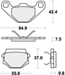 Sbs Brake Pads Rear For Aprilia 650 Pegaso 1995 - 2000. Fixed Price $37.60.