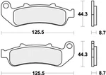 Sbs Brake Pads Rear For Honda Cbr 1000 F, Fp 1993 - 1999. Fixed Price $48.14.