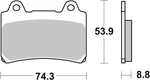 Brembo For 90-90 Yamaha Fzr 400CC Sinter Brake Pad Front 07YA35SA. Fixed Price $68.44.