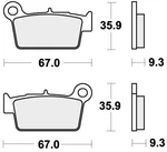 Sbs Brake Pads Rear For Zero Fx ZF5.7 2013. Fixed Price $48.06.