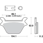 Sbs Street Excel Brake Pads For Harley-davidson 669H.LS. Fixed Price $59.82.
