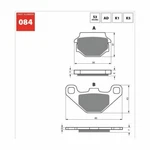 Goldfren Brake Pads 084K5 FA67/3. Fixed Price $10.79.