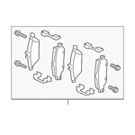 Genuine Oem Front Disc Brake Pad Set For Mercedes-benz Electric Drive 2014. Fixed Price $57.13.