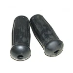 Handlebar Grip Set Left & Right Black Rubber Fits Harley Davidson Ecs. Fixed Price $14.44.