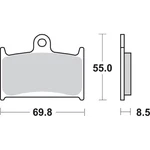 Sbs Brake Pads For Triumph - 624HS. Fixed Price $56.88.