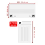 Caltric Agm Battery For Polaris Phoenix 2005-2026 / 12V 10AH Cca 175. Fixed Price $69.74.