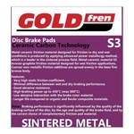 Brake Pads Goldfren Sintered Sports GF041 - S3. Fixed Price $32.17.