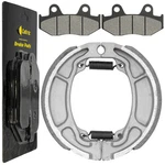 Caltric Front Brake Pads And Rear Shoes For Honda FTR223 2000-2013. Fixed Price $27.90.