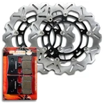 Front Rotors+brake Pads For Yamaha Yzf R6 05-16 FZ8 11-15 XT1200 2012-2021. Fixed Price $186.60.