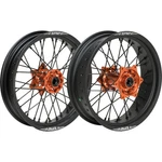 Turner Performance Products Supermoto Titan Front And Rear Wheel Set - Orange. Fixed Price $799.99.