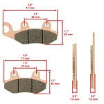 Caltric Front Brake Pads For Kawasaki KL650 KLR650 2008-2018 Sintered. Fixed Price $26.99.