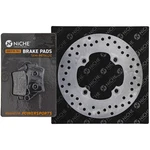 Niche Rear Right Brake Rotor Pad Kit For Honda 43251-MCZ-003 Semi Metallic. Fixed Price $32.95.