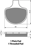 Brake Disc Pads Front Goldfren For Harley Davidson Xlh 1000 Sportster 1985. Fixed Price $18.74.