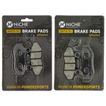 Niche Brake Pad Set For Kawasaki KLR650 43082-0080 43082-0060 Front Rear Organic. Fixed Price $13.95.