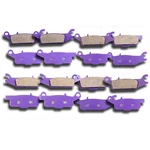 Pair Brake Pads Carbon Fiber For Yamaha Grizzly YFM700FG 4X4 2008-2013. Fixed Price $23.59.