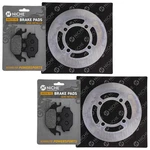 Niche Front Brake Rotor Pad Kit For Kymco Mxu 500 Semi Metallic Atv. Fixed Price $47.95.
