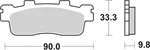 Sbs Brake Pads Rear For Kymco 200 People Gti 2012 - 2015. Fixed Price $35.94.