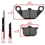 Caltric Front Brake Pads For Kawasaki VN800A Vulcan 1995-2005 / 43082-1080. Fixed Price $16.50.