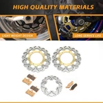 For Yamaha Gold Front Rear Brake Rotors Disc Pads Yzf R6 99-02 R1 2002 2003. Fixed Price $167.35.