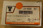 V-twin Mfg Dura Soft Front Brake Pad Set Dual Disc For Harley Davidson 23-0509. Fixed Price $19.95.