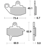 Brake Pads Sbs 602HF. Fixed Price $72.55.