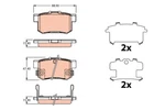 Trw GDB3516 Brake Pad Set, Disc For Suzuki. Fixed Price $42.28.