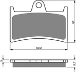 Goldfren AD070, FA168, FA252, FA380, VD9002 Disc Pads (pair). Fixed Price $18.96.
