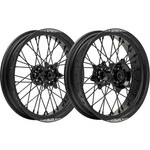 Turner Performance Products Supermoto Titan Front And Rear Wheel Set - Black. Fixed Price $799.99.