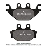 Ebc V Semi Sintered Brake Pads Rear Right For Indian Scout Toso Calipers 2015. Fixed Price $30.55.