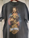 Harley Davidson God Bless You Shaka Heavyweight Garmet Shirt "modern". Fixed Price $45.00.