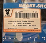 Twin Manufacturing Front/rear Oversize Brake Shoes 23-0390. Fixed Price $47.95.