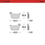 Motomaster Sinterpro Racing Brake Pads ( 729-091-94711 ). Fixed Price $36.92.