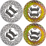 Niche Brake Rotor Pad Kit For Polaris Ranger Xp 1000 Crew 2203318 Semi-metallic. Fixed Price $116.95.