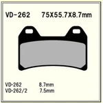 Vesrah Brake Pads (VD-262RJL). Fixed Price $58.84.
