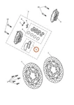 Triumph T2028671 - Genuine Oem Brembo Front Brake Pad Set (BRM11E). Fixed Price $87.64.