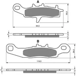 Goldfren 108-S33, VD438, FA258, SBS726, FA349 Disc Pads (pair). Fixed Price $18.94.