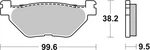 Brembo Oe Powersports Rear Brake Pad For Yamaha Tdm 900CC 04-05 07YA39SP. Fixed Price $61.53.