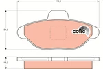 Trw GDB1099 Brake Pad Set, Disc For Fiat. Fixed Price $34.70.