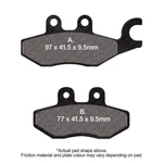 Ebc Scooter Sintered Brake Pad Set - SFA418HH. Fixed Price $26.03.