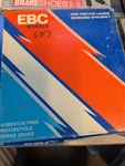 Brake Shoe Set EBC507. Fixed Price $10.00.