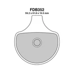 Pair Ferodo FDB352ST Brake Pads. Fixed Price $43.60.