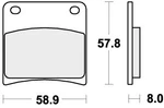 Sbs Brake Pads Rear For Suzuki Vx 800 L - 1990 1993. Fixed Price $43.73.