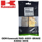 Oem Kawasaki Brake Pad Assy 43082-0016. Fixed Price $28.00.
