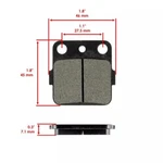 Caltric Front And Rear Brake Pads For Kawasaki KX80 Big Wheel / 1988-1996. Fixed Price $21.74.