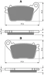 Brake Disc Pads Rear R/h Goldfren For 2007 Honda Cb 600 F7 Hornet. Fixed Price $18.34.