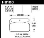 Hawk Performance HB100E.625 Blue 9012 Disc Brake Pad. Fixed Price $140.99.
